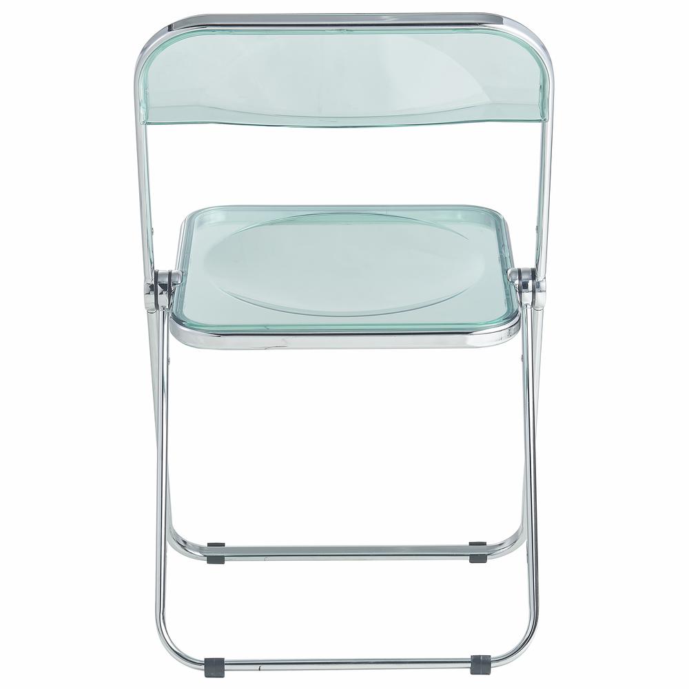 Lawrence Acrylic Folding Chair With Metal Frame. Picture 7
