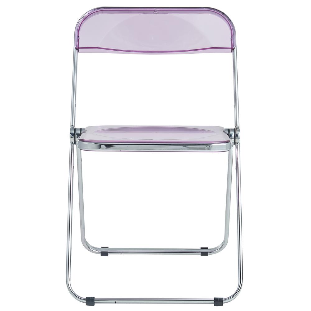 Lawrence Acrylic Folding Chair With Metal Frame. Picture 16