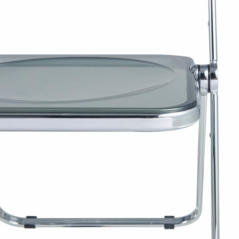 Lawrence Acrylic Folding Chair With Metal Frame. Picture 24