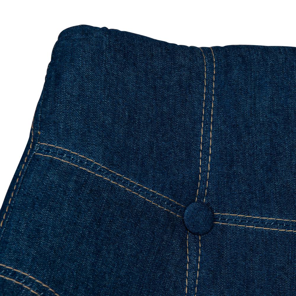 Milburn Tufted Denim Lounge Chair. Picture 8