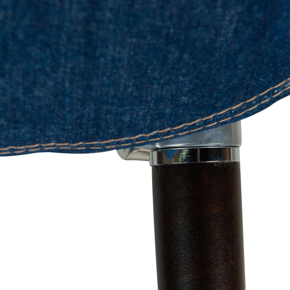Milburn Tufted Denim Lounge Chair. Picture 9