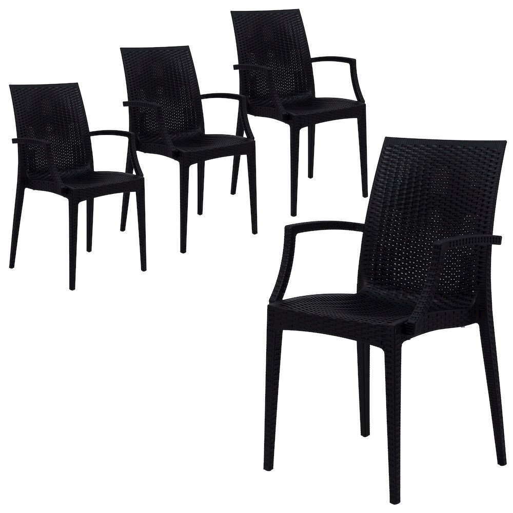 Weave Mace Indoor/Outdoor Chair (With Arms). Picture 12