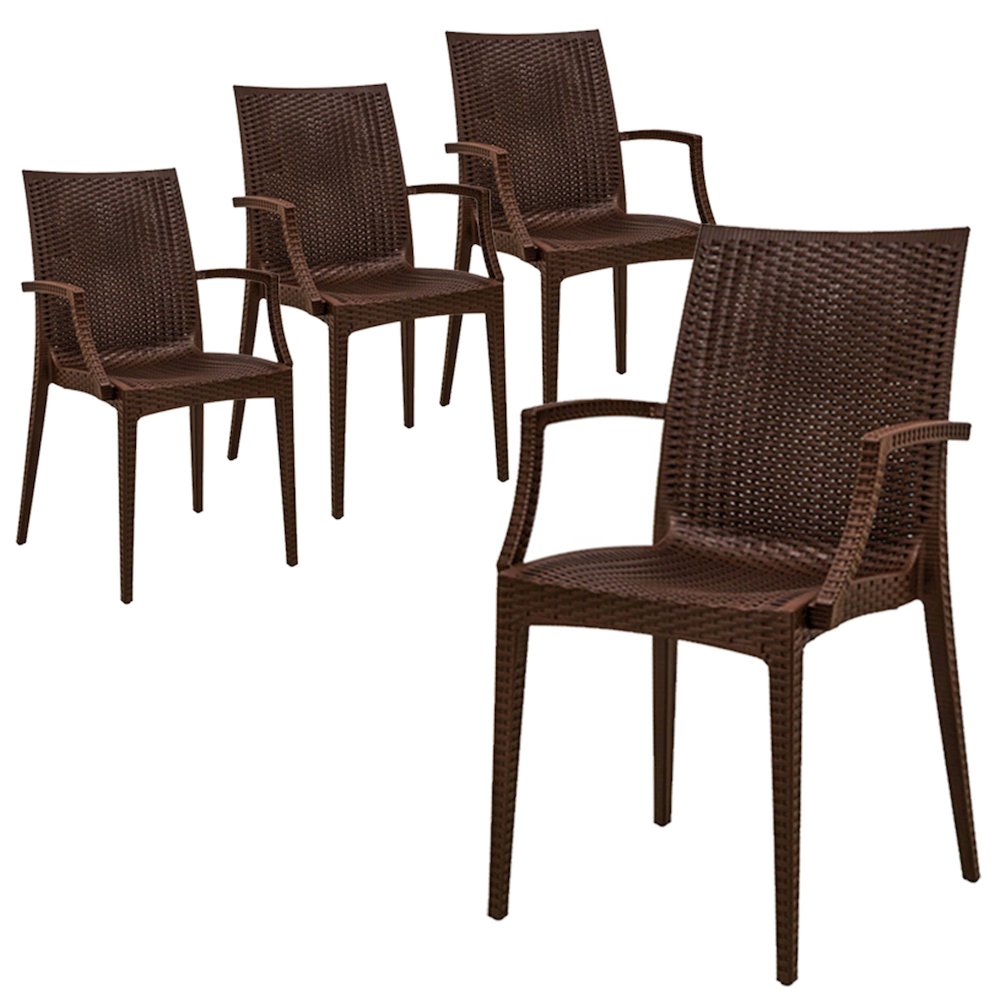 Weave Mace Indoor/Outdoor Chair (With Arms). Picture 12