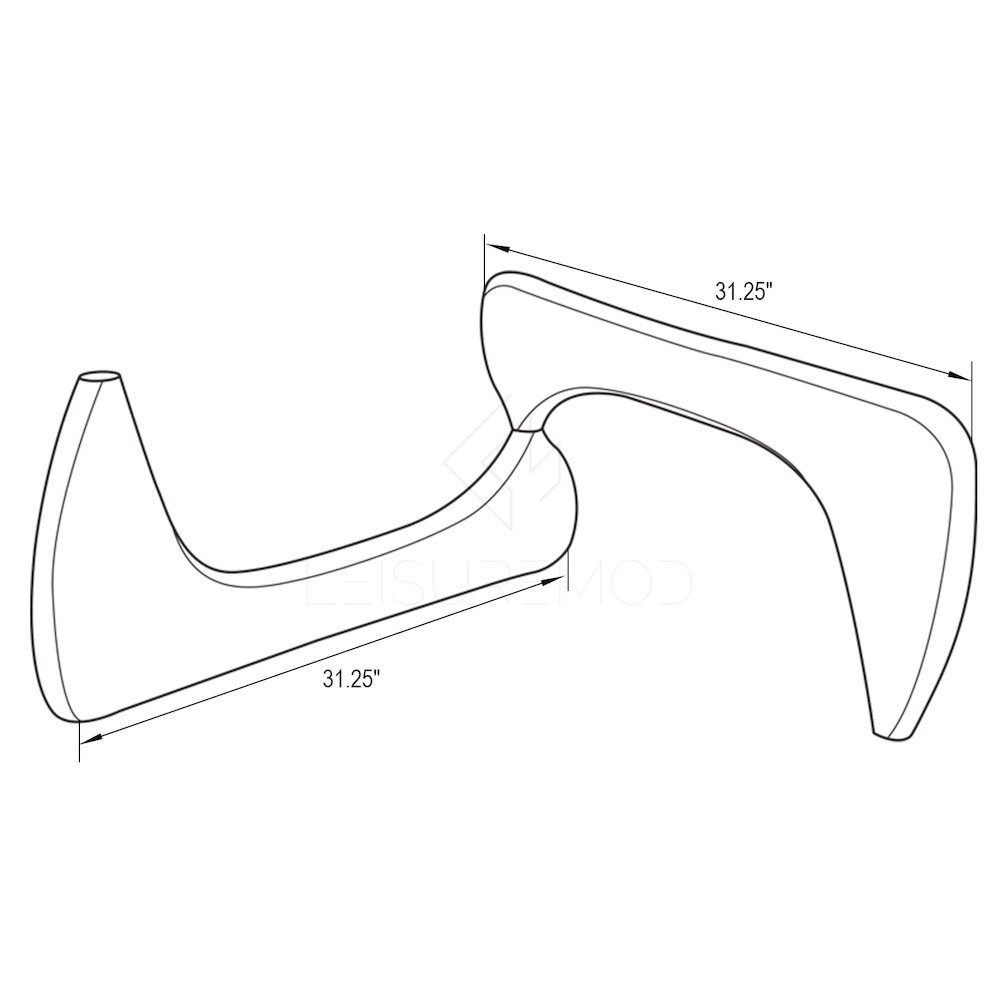 Imperial Triangle Coffee Table Base. Picture 15