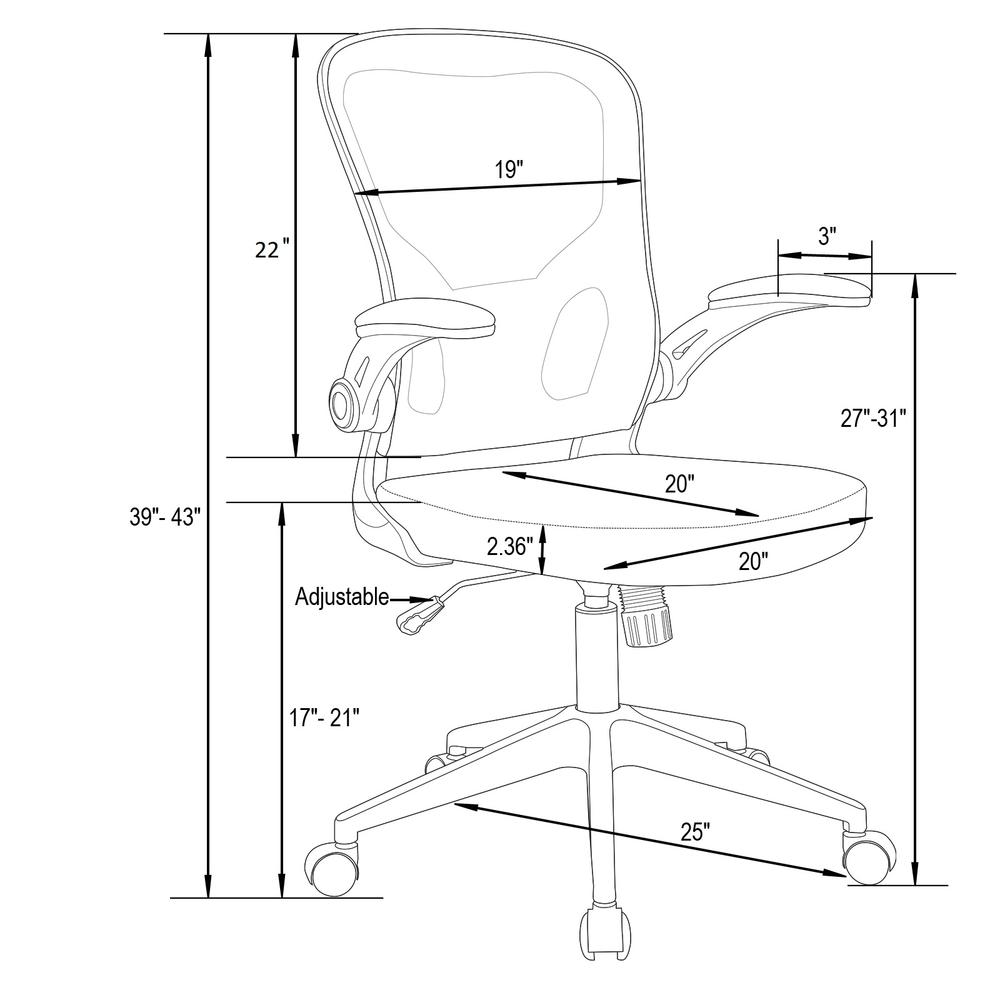Newton Mesh Office Chair. Picture 9