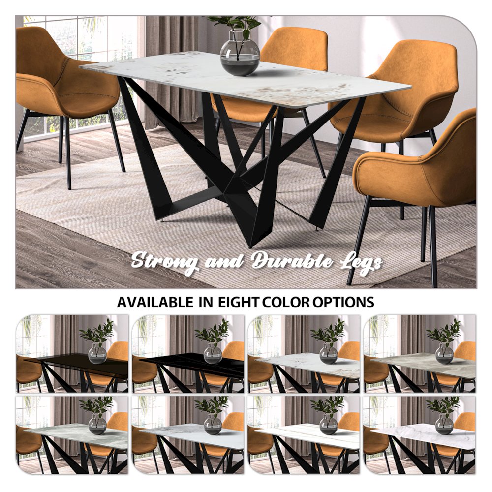 Nuvor Series Modern Dining Table. Picture 11