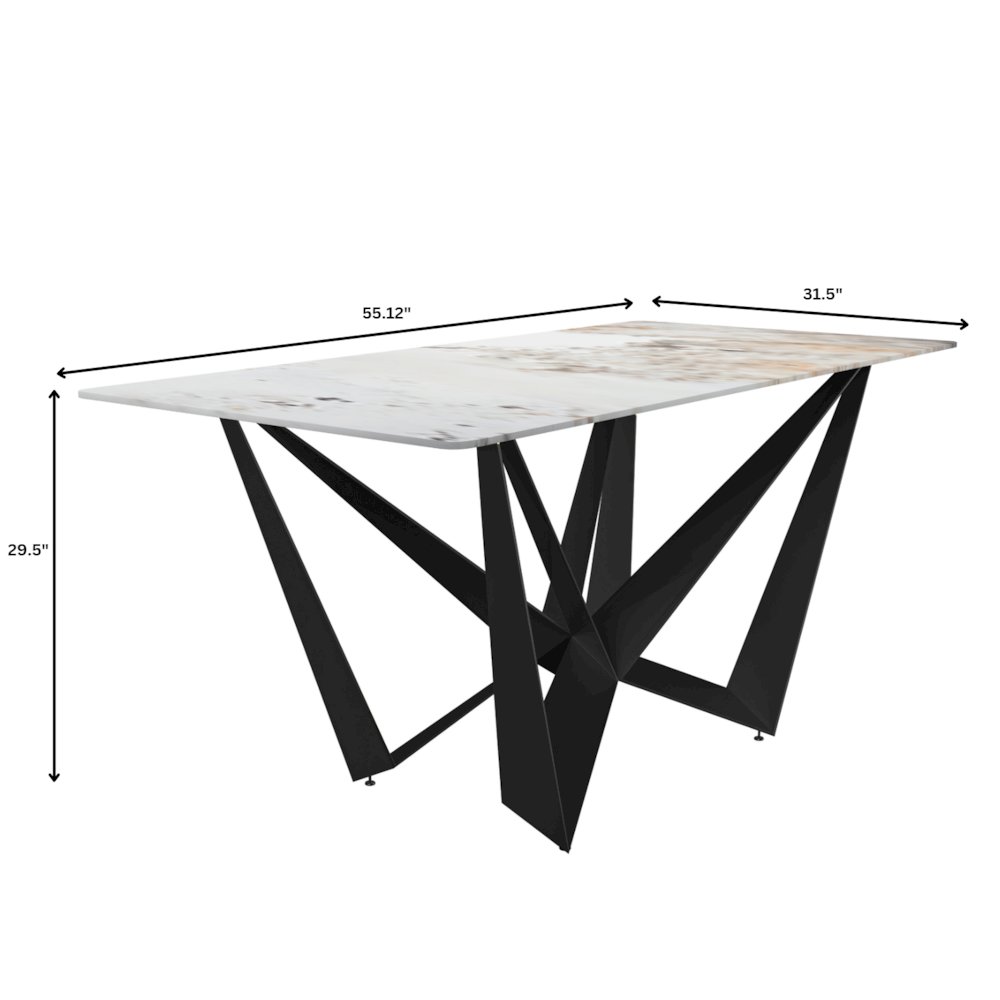 Nuvor Series Modern Dining Table. Picture 10