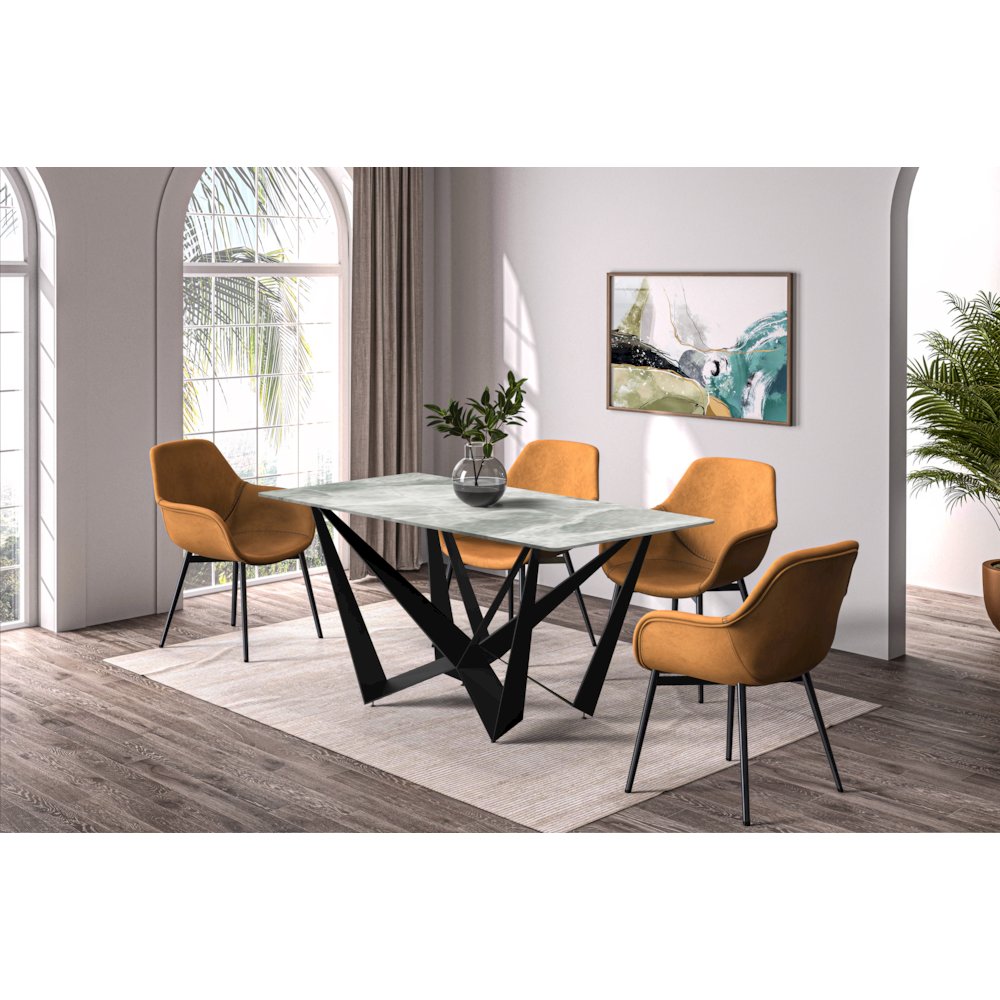 Nuvor Series Modern Dining Table. Picture 12