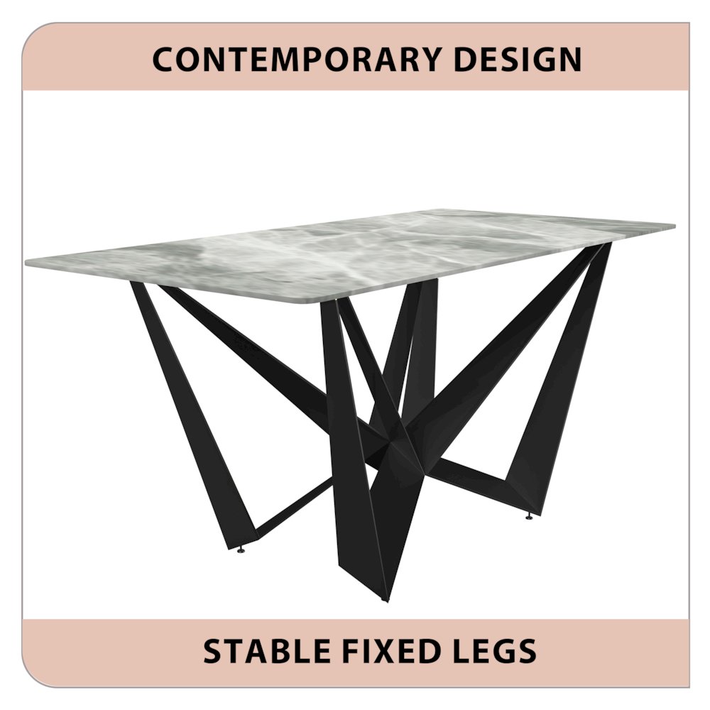 Nuvor Series Modern Dining Table. Picture 8