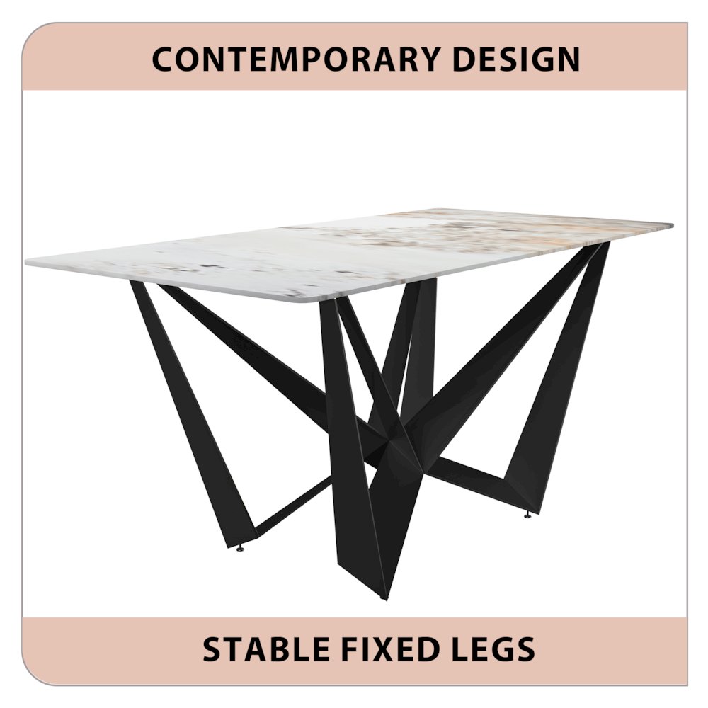 Nuvor Series Modern Dining Table. Picture 13