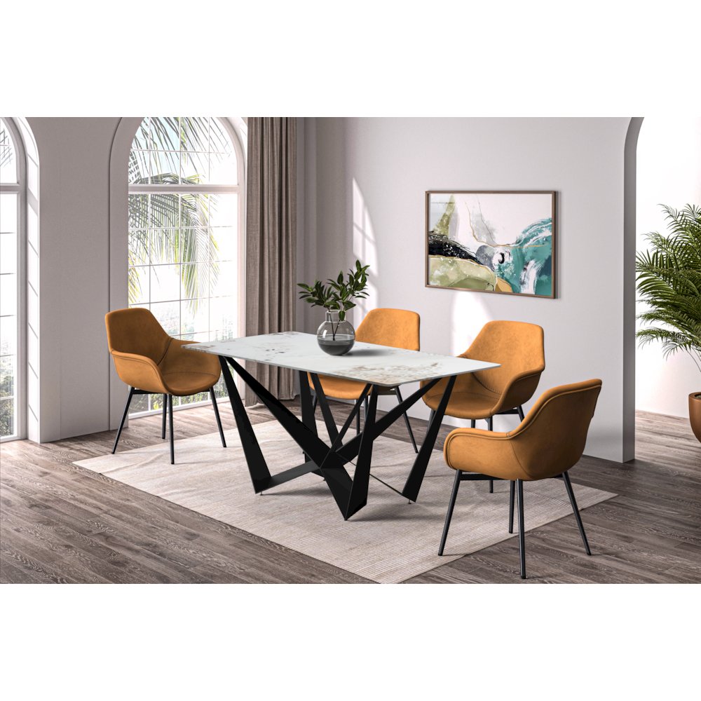 Nuvor Series Modern Dining Table. Picture 30