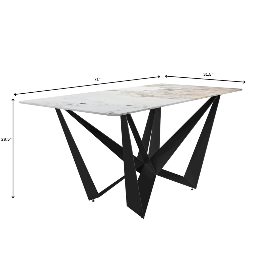 Nuvor Series Modern Dining Table. Picture 25