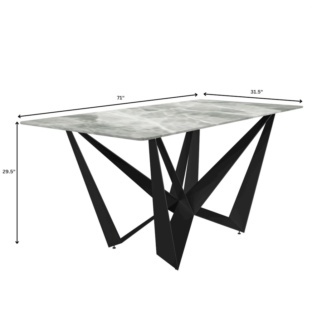 Nuvor Series Modern Dining Table. Picture 27