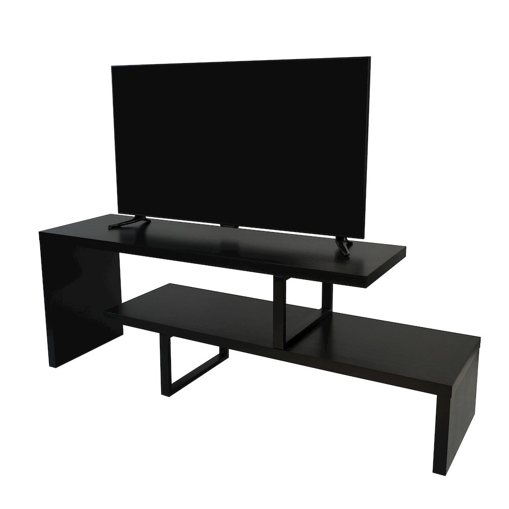 Orford Mid-Century Modern TV Stand in Ebony. Picture 15
