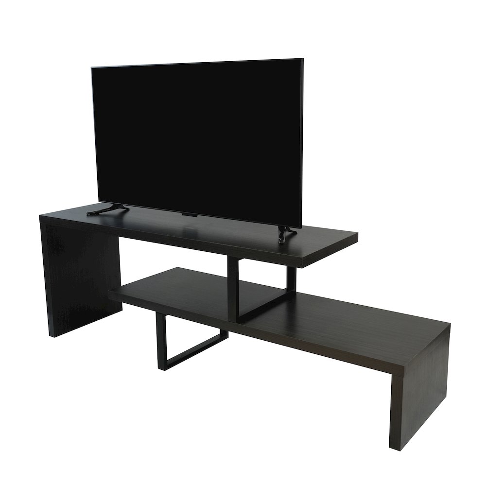 Orford Mid-Century Modern TV Stand in Phantom Grey. Picture 14