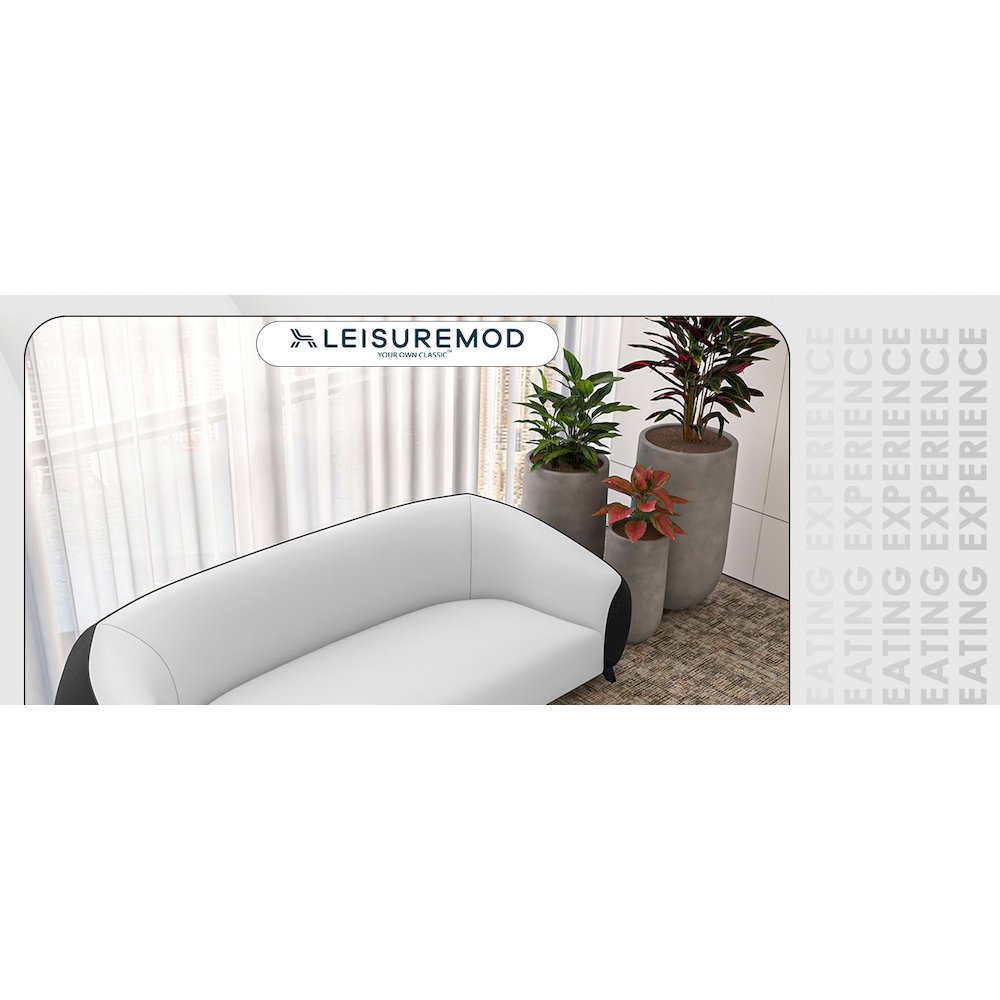 Opula Collection Three Seater Sofa In Black and White. Picture 13