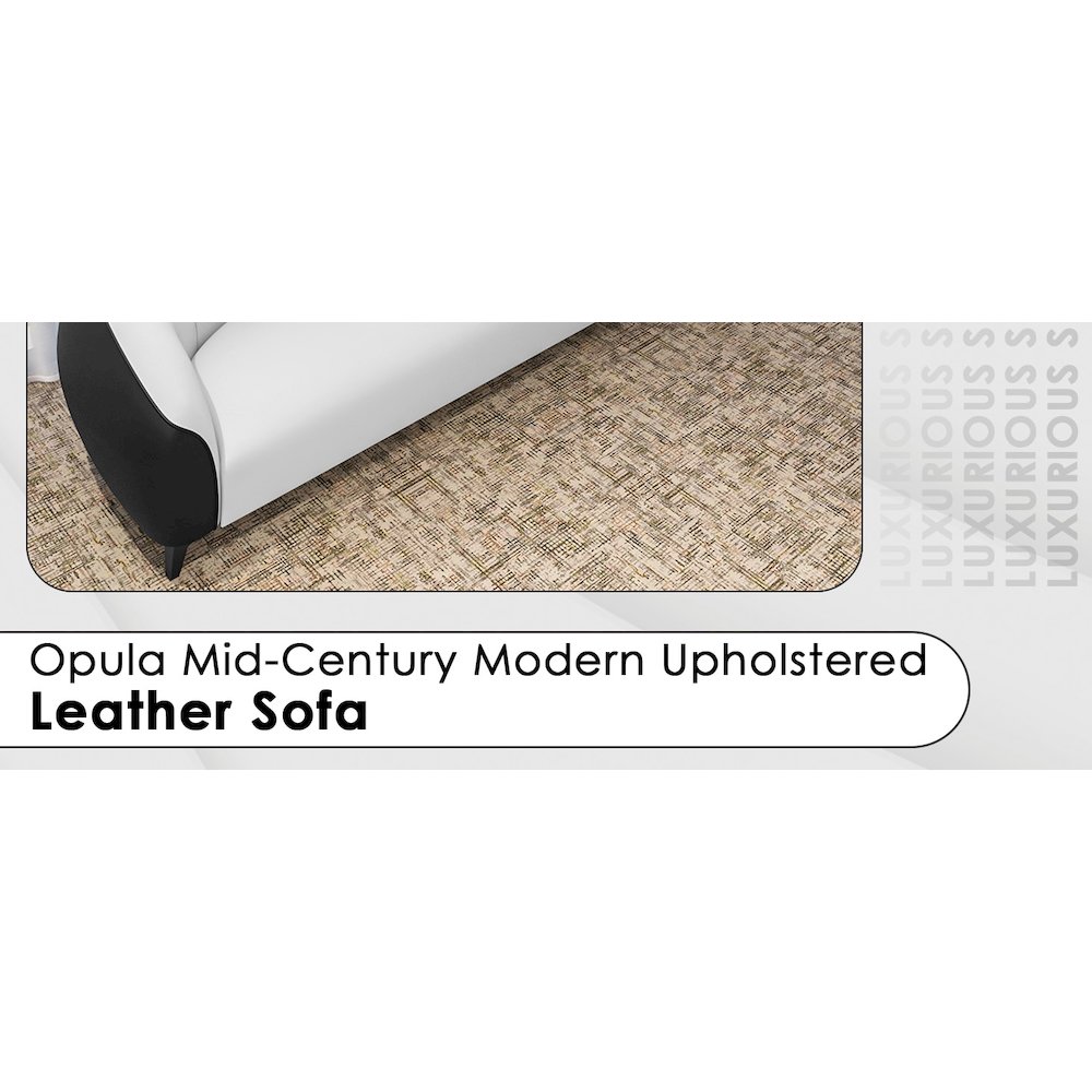 Opula Collection Three Seater Sofa In Black and White. Picture 14