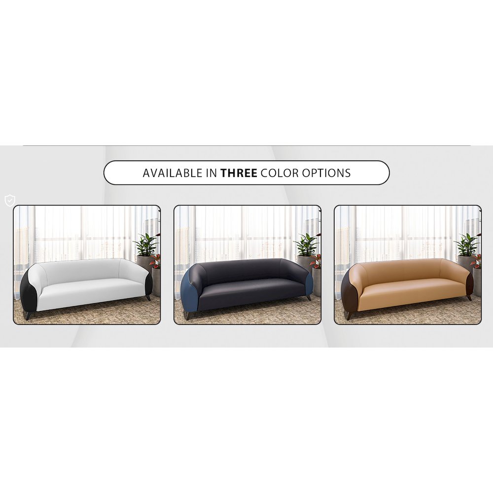 Opula Collection Three Seater Sofa In Black and White. Picture 17