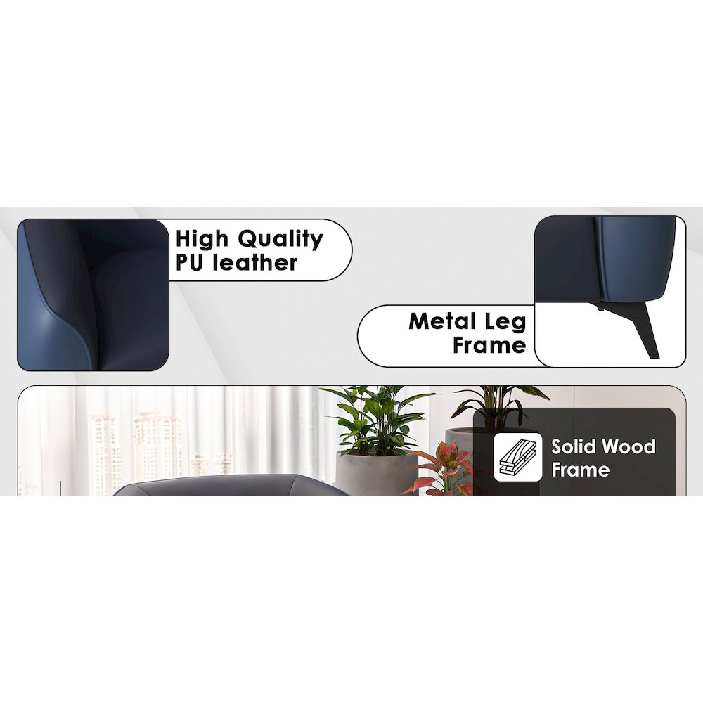 Opula Collection Single Seater Sofa In Blue. Picture 15