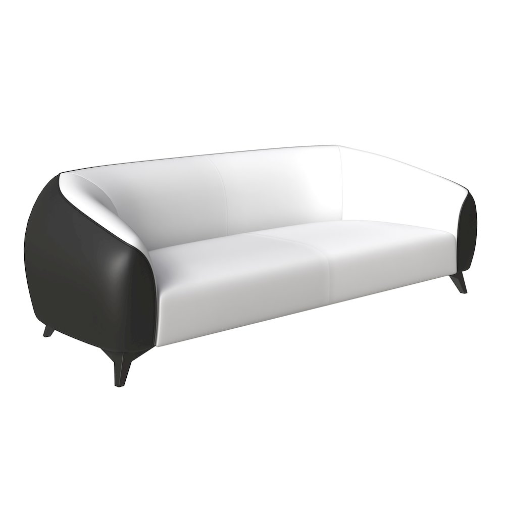 Opula Collection Three Seater Sofa In Black and White. Picture 1