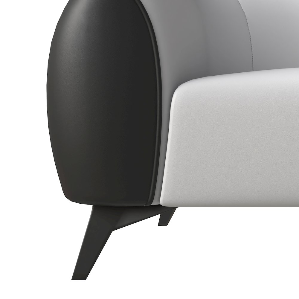 Opula Collection Three Seater Sofa In Black and White. Picture 2