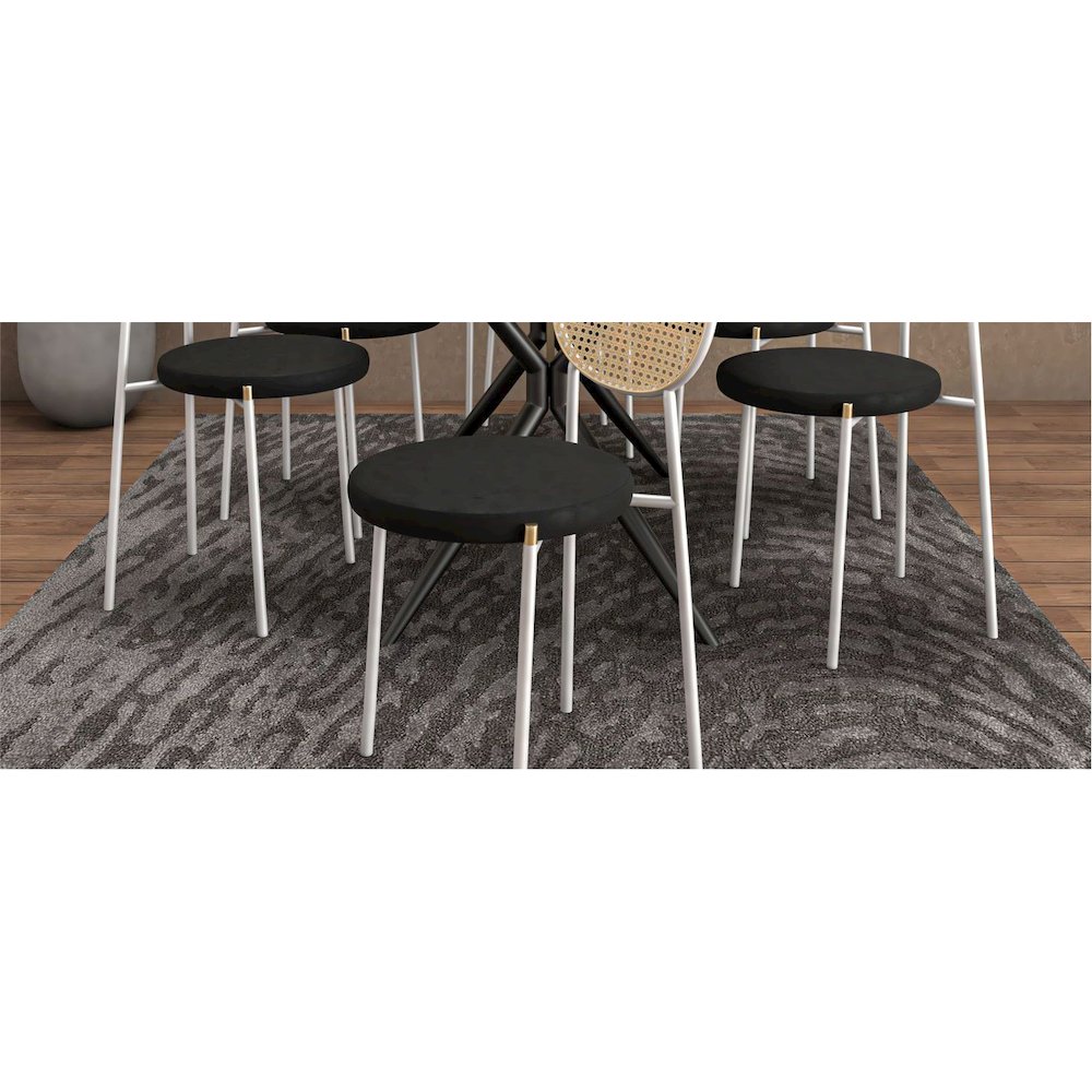 Vint 26” Bench Upholstered in Velvet Boucle. Picture 21