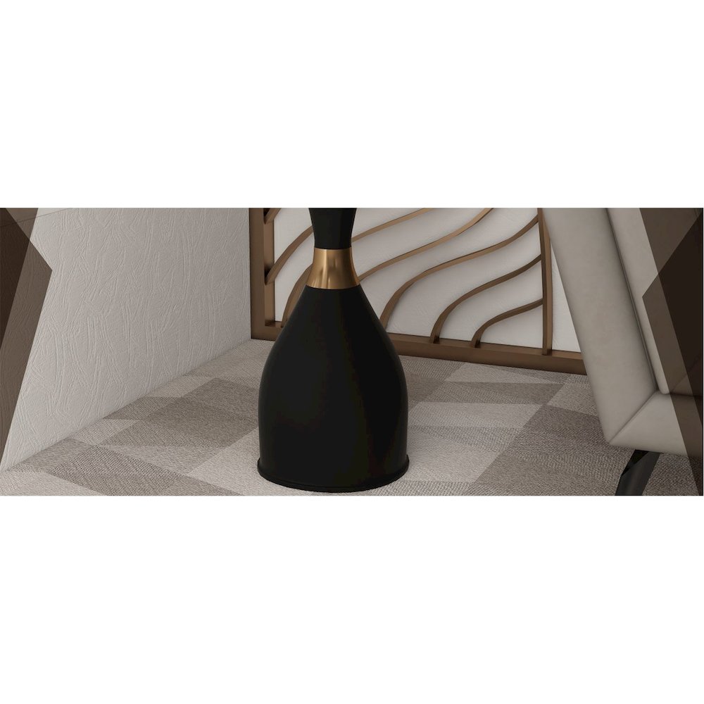 Bento Collection Modern End Table In Black. Picture 48