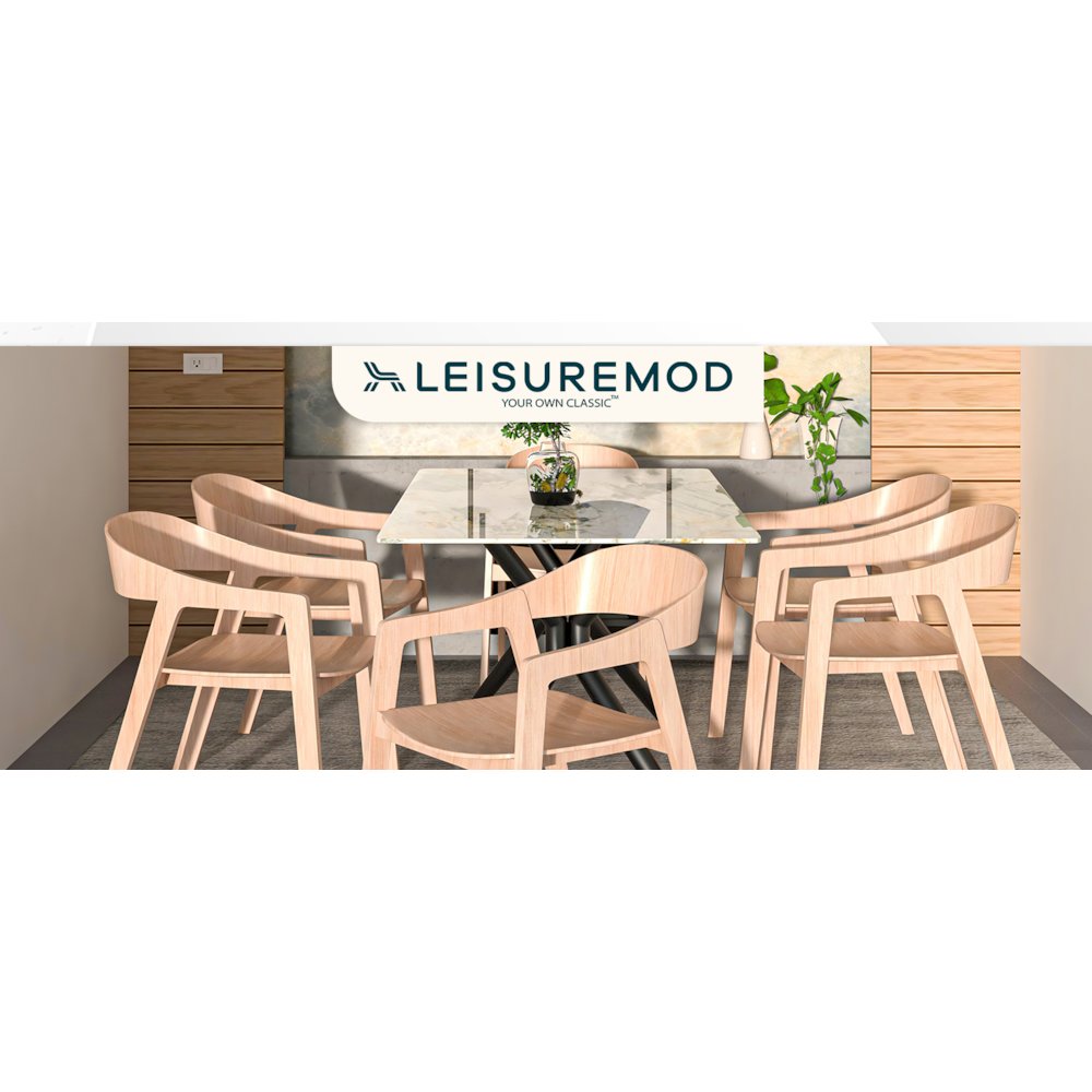 Rivo Collection Elegant Dining Chair in Natural Wood. Picture 24