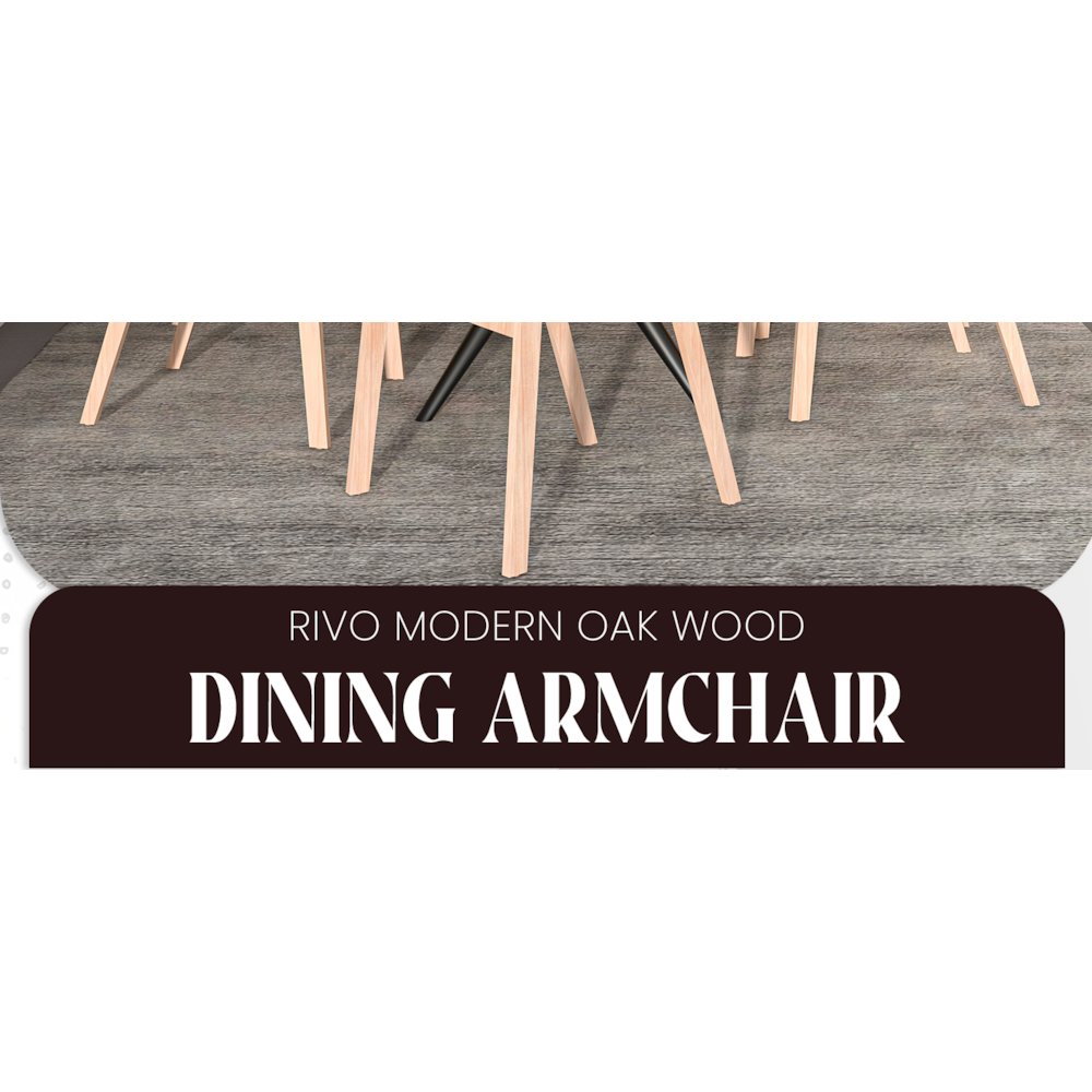 Rivo Collection Elegant Dining Chair in Natural Wood. Picture 20