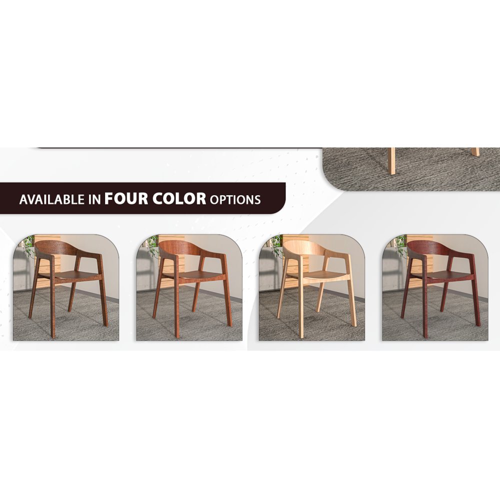 Rivo Collection Elegant Dining Chair in Natural Wood. Picture 22