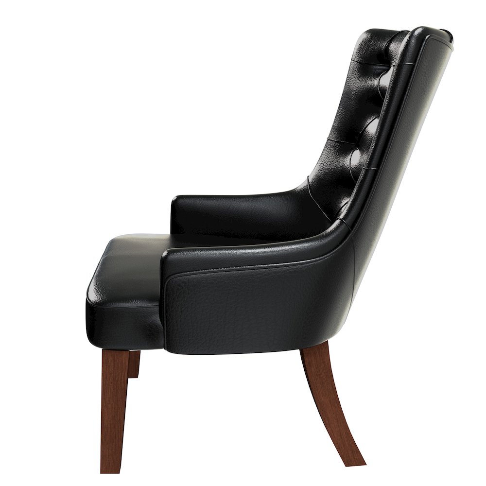 Spruce Collection Modern Wooden Dining Chair in Charcoal Grey. Picture 12