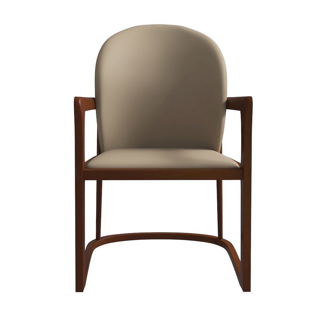 Svelta Elegant Wooden Dining Chair in Dark Toupe. Picture 9