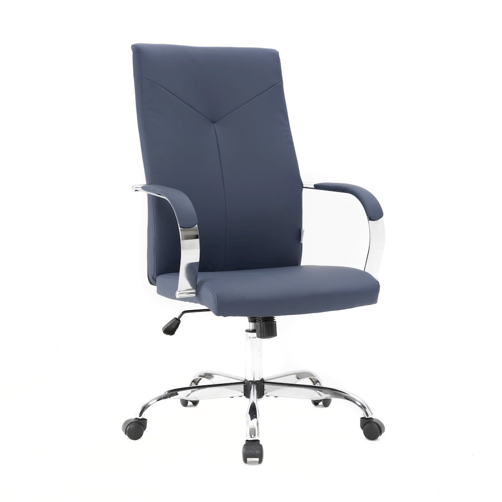 Sonora Modern High-Back Leather Office Chair. Picture 1