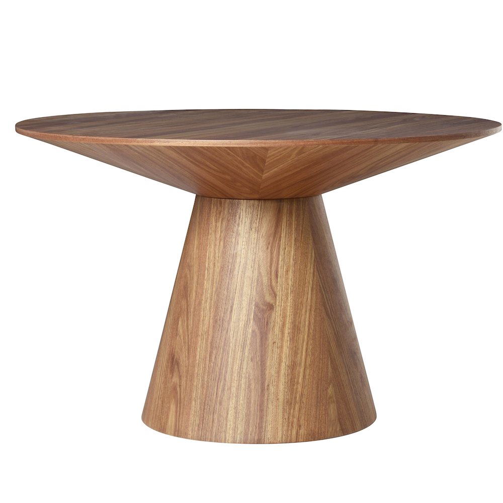 Fynix Collection Modern Dining Table In Natural Wood. Picture 21