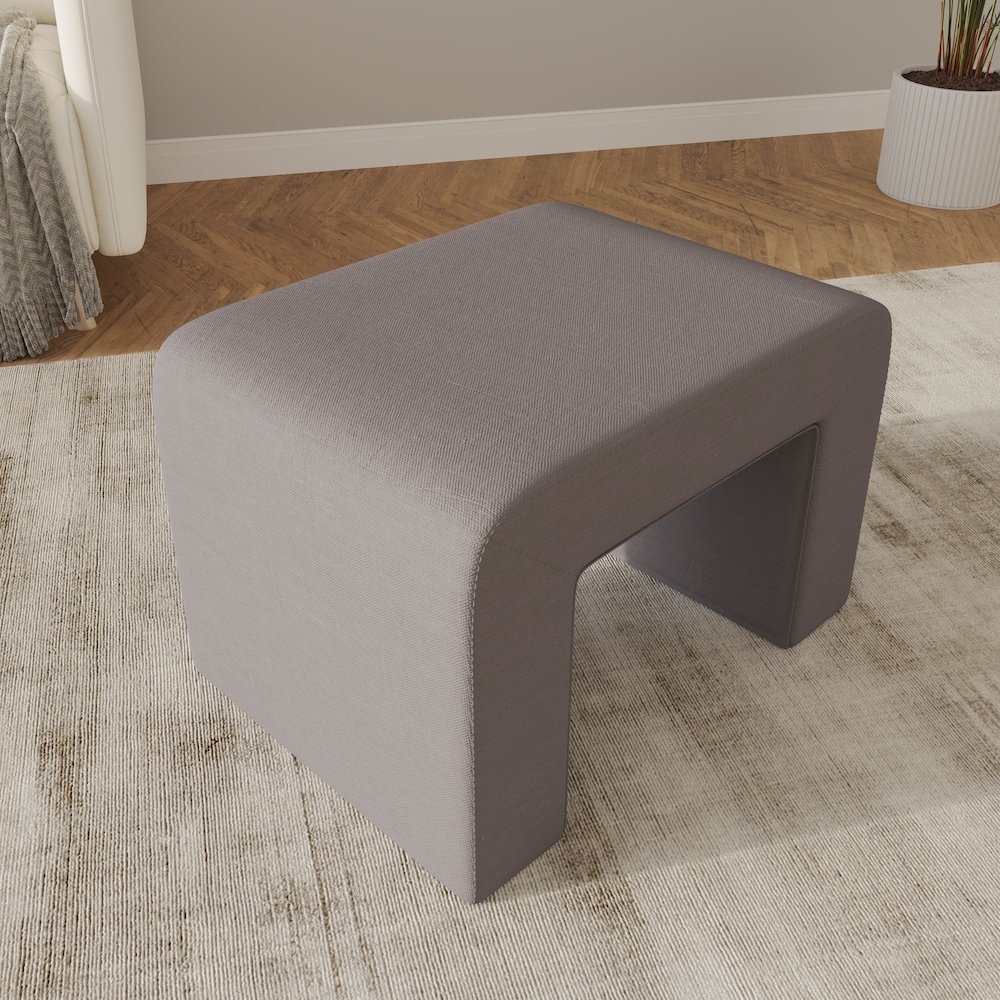 Vint 26” Bench Upholstered in Velvet Boucle. Picture 17