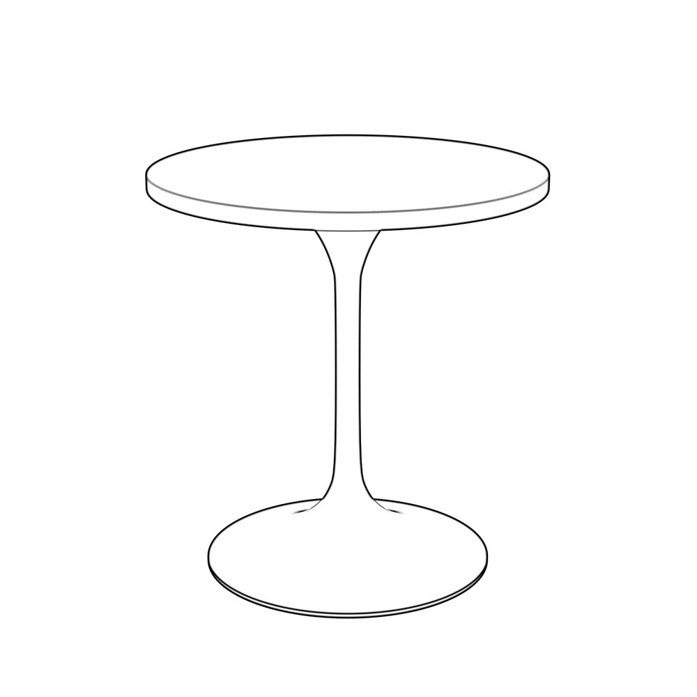 27 Round Dining Table, Brushed Gold Base with Sintered Stone Black Top. Picture 6