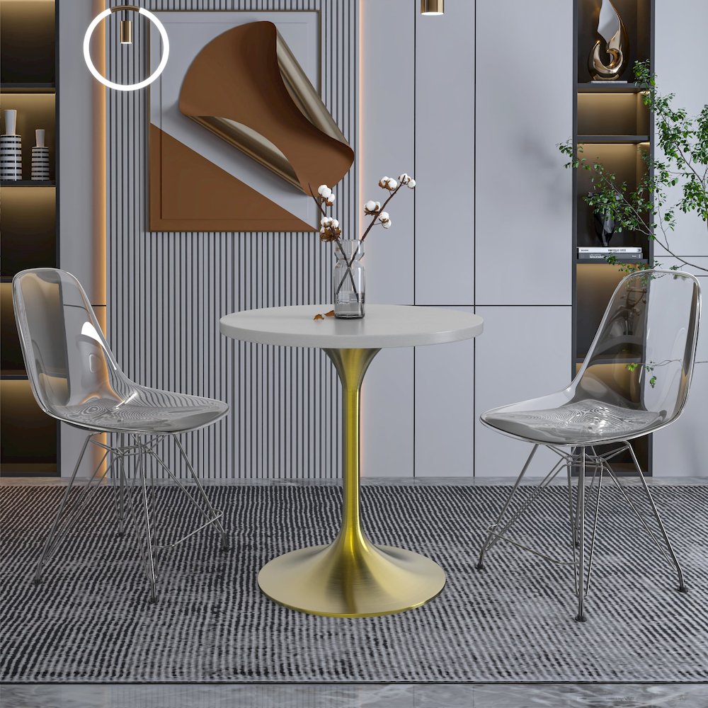 Verve Collection 27" Round Dining Table. Picture 14