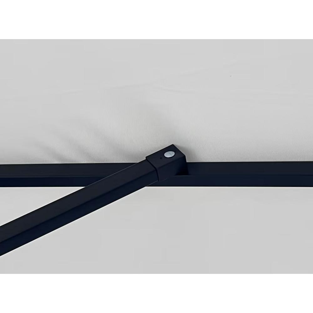 Outdoor 10 Ft Offset Cantilever Hanging Patio Umbrella With Solar Powered LED. Picture 5