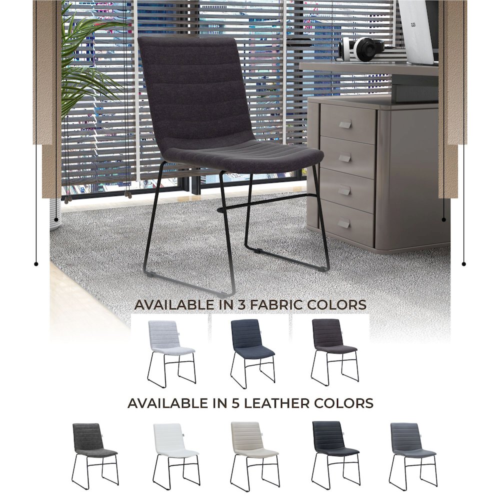 Zylar Series Office Guest Chair in Brown Fabric. Picture 24