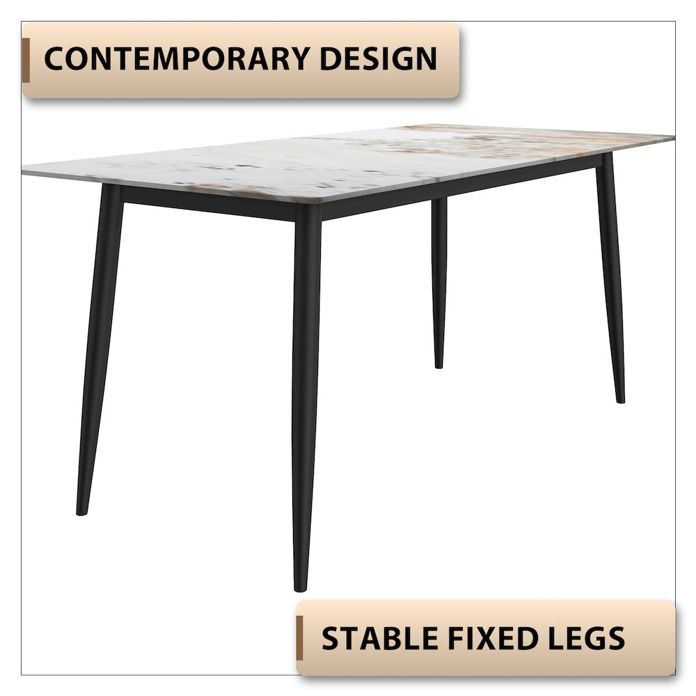 Zayle Series Modern Dining Table. Picture 24