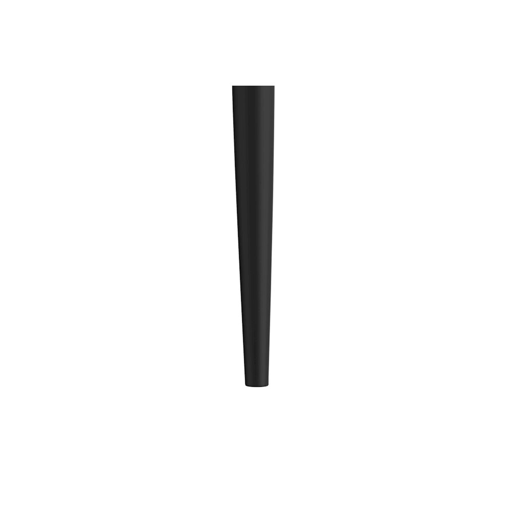 Modern Dining Table Black Base, With 62 Deep Grey Sintered Stone Top. Picture 8