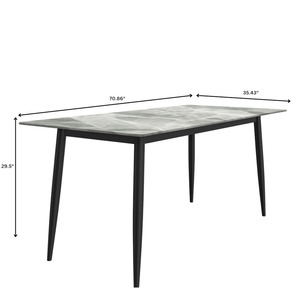Zayle Series Modern Dining Table. Picture 32