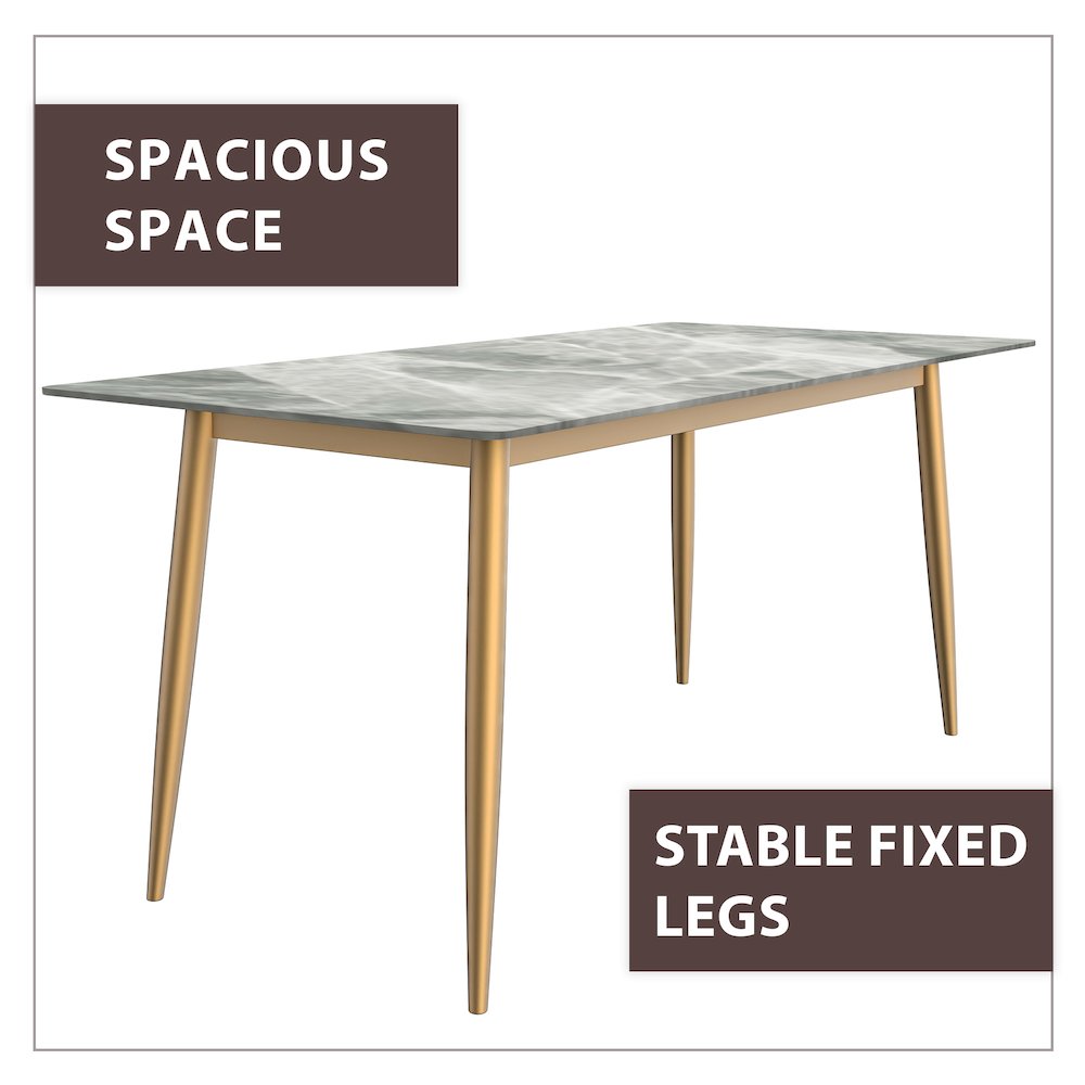 Zayle Series Modern Dining Table. Picture 21