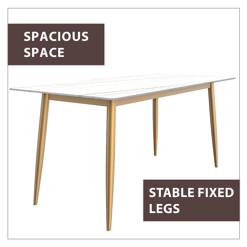 Zayle Series Modern Dining Table. Picture 30