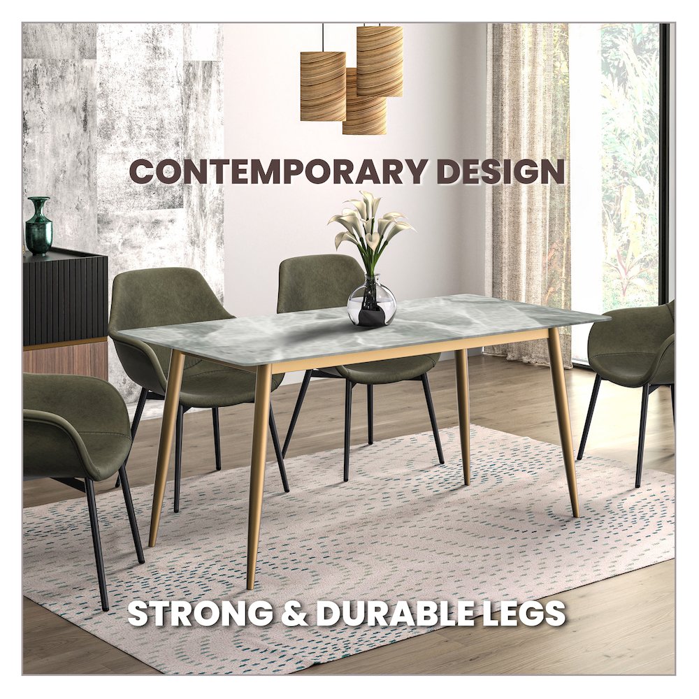 Zayle Series Modern Dining Table. Picture 38