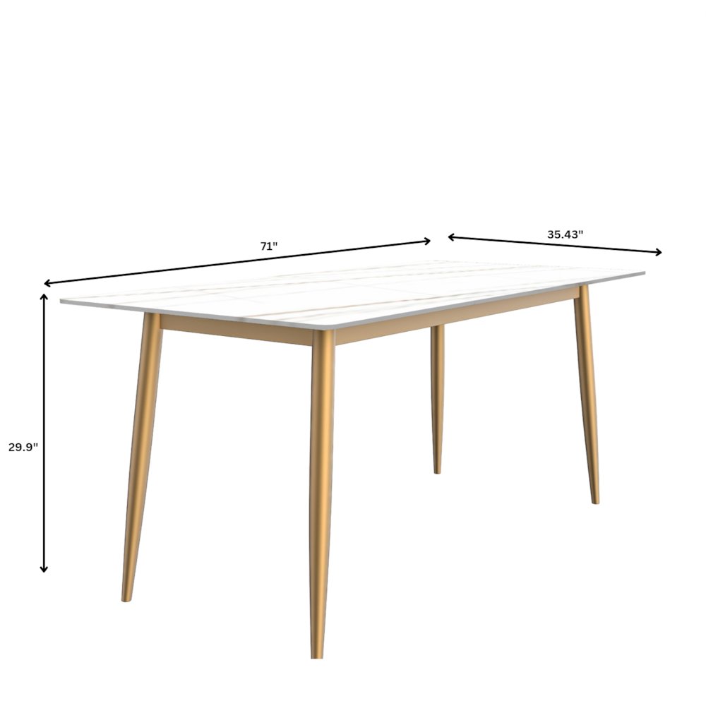 Zayle Series Modern Dining Table. Picture 33
