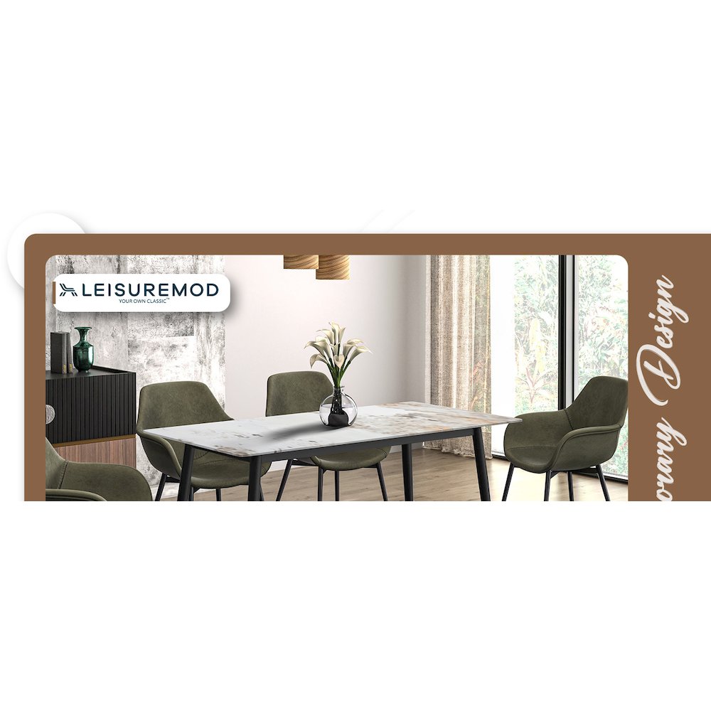 Zayle Series Modern Dining Table. Picture 4