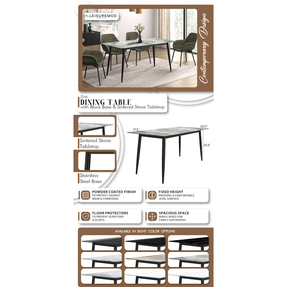 Zayle Series Modern Dining Table. Picture 1
