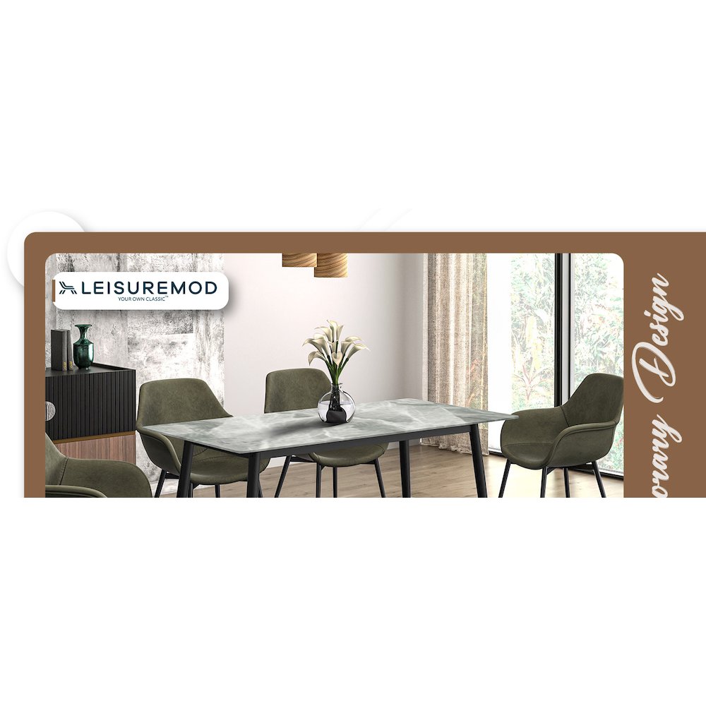 Zayle Series Modern Dining Table. Picture 2