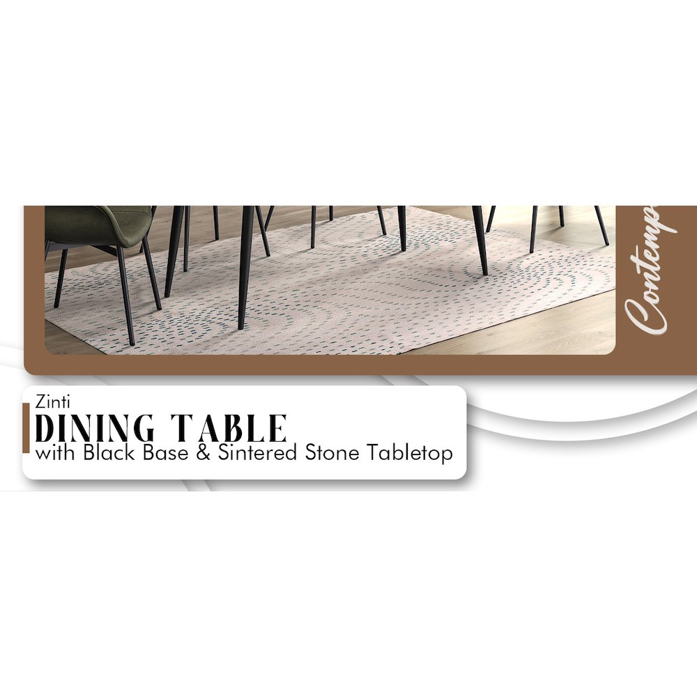 Zayle Series Modern Dining Table. Picture 3